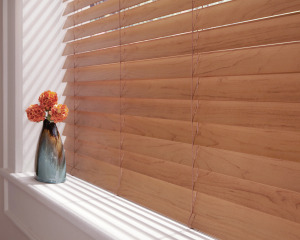 Everwood Faux Wood Blinds Closed