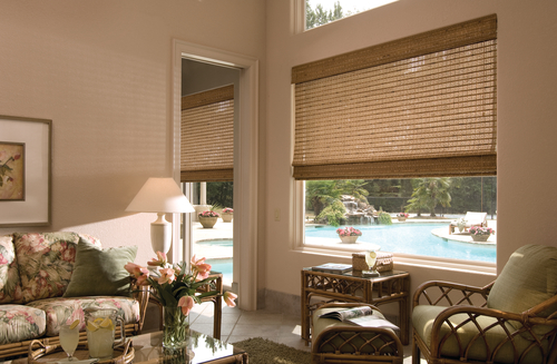 Provenance® Woven Wood Shades in the Living Room